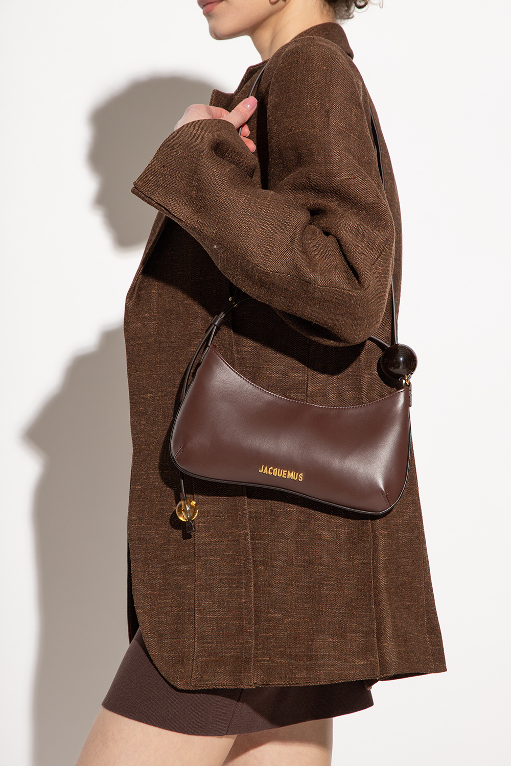 Brown ‘Le Bisou Perle’ shoulder bag Jacquemus Vitkac GB